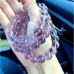 13mm Bolivia Amethyst Bracelet Gemstone Bracelet,Natural Crystal Bracelet